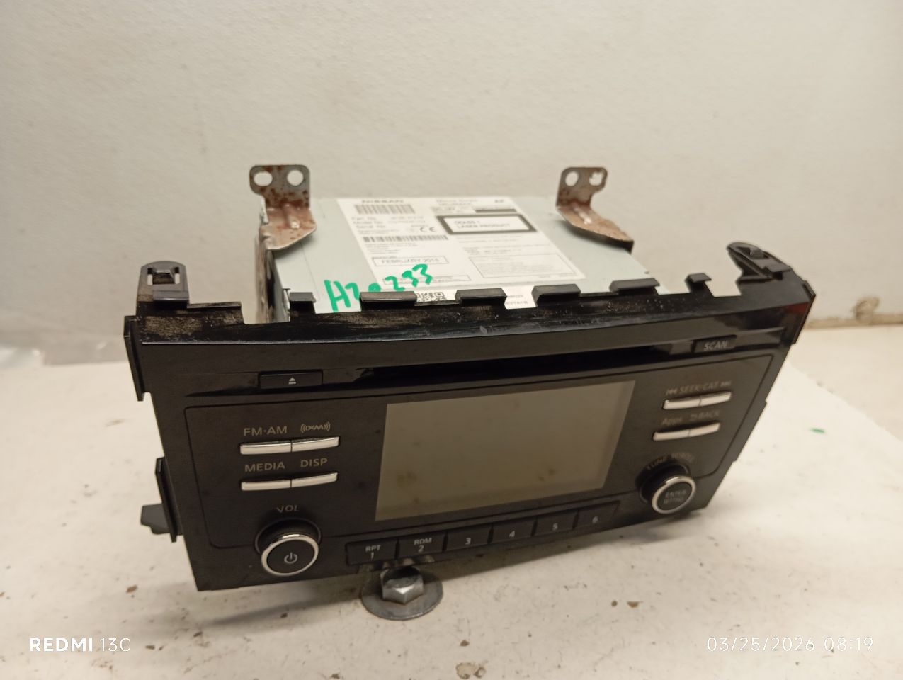 Used 2015 Nissan ALTIMA 5" display screen - Stock #H20233