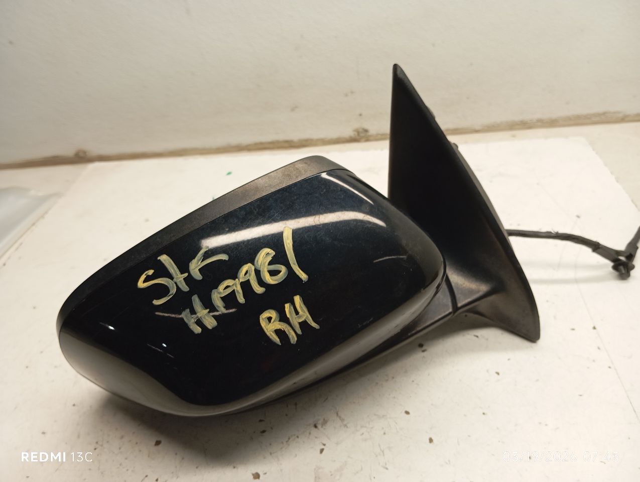 Used 2019 Jeep CHEROKEE Side View Mirror - Stock #H19981