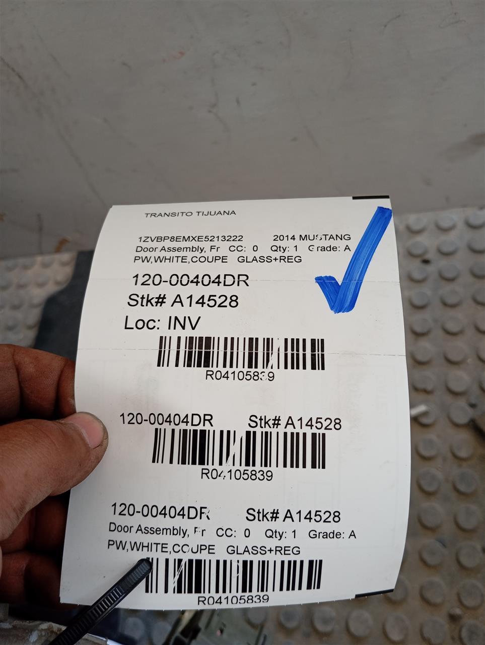 2014 Ford MUSTANG Door Assembly, Fr