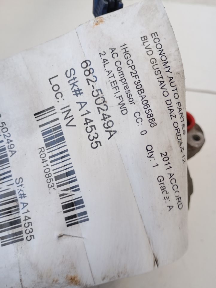 2011 ACCORD Honda AC Compressor