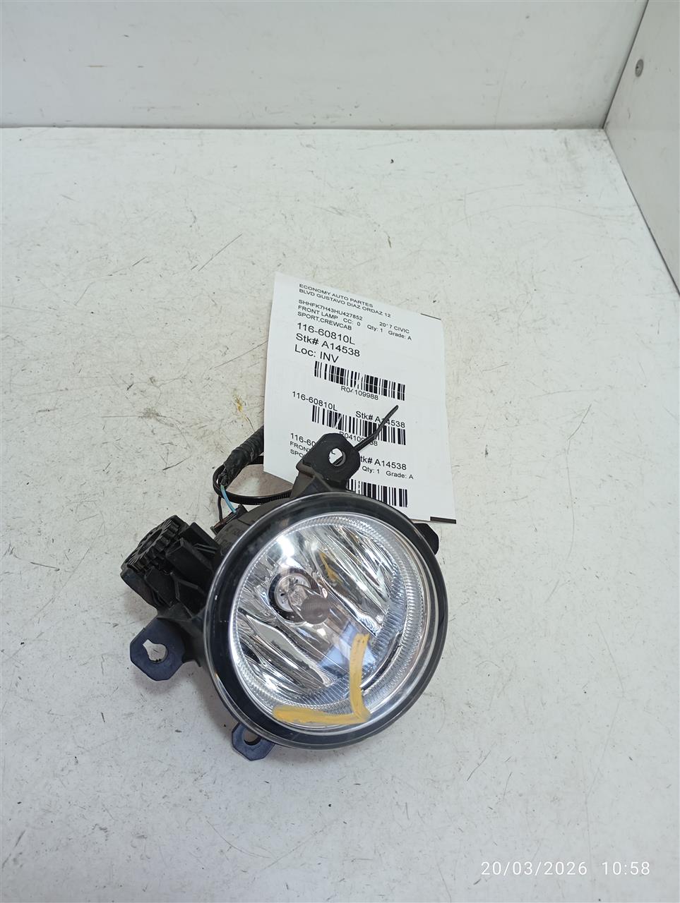 2017 Honda CIVIC Front Lamp