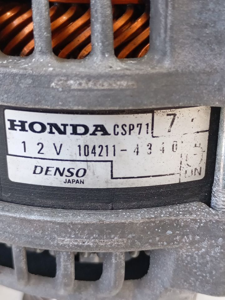 Used 2017 Honda CIVIC Alternator - Stock #A14538