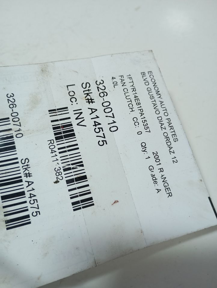 2001 Ford RANGER Fan Clutch