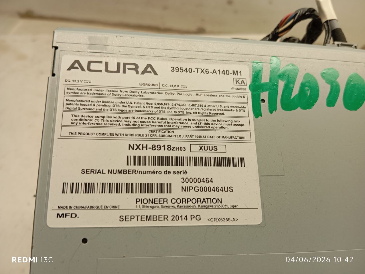 Used 2015 Acura ILX 2.4L - Stock #H20308