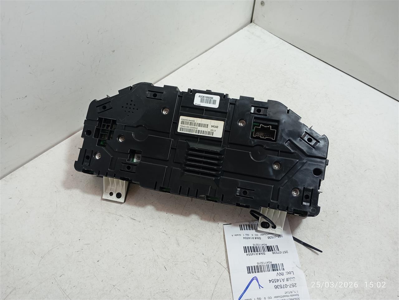 Used 2014 Chrysler DODGE 1500 PICKUP silver accent around tachometer and speedometer gauges - Stock #A14554