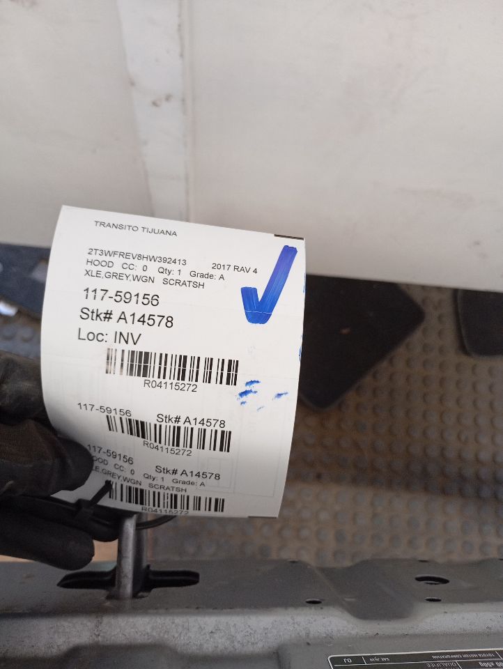 2017 Toyota RAV4 Hood