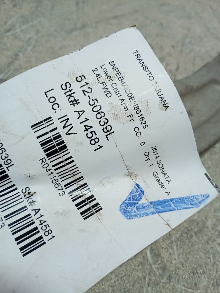 2014 Hyundai SONATA Lower Cntrl Arm, Fr
