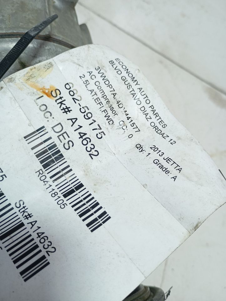 Used 2013 Volkswagen JETTA engine ID CBPA - Stock #A14632