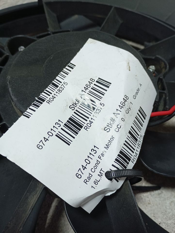 2014 Ford FIESTA Rad Cond Fan Motor