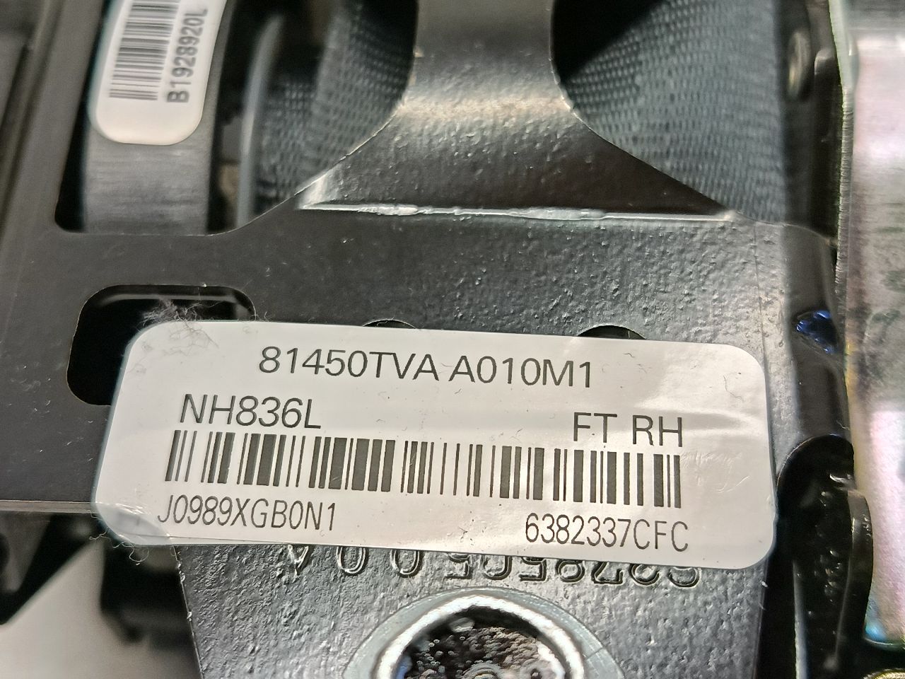 Used 2020 Honda ACCORD retractor - Stock #H20423