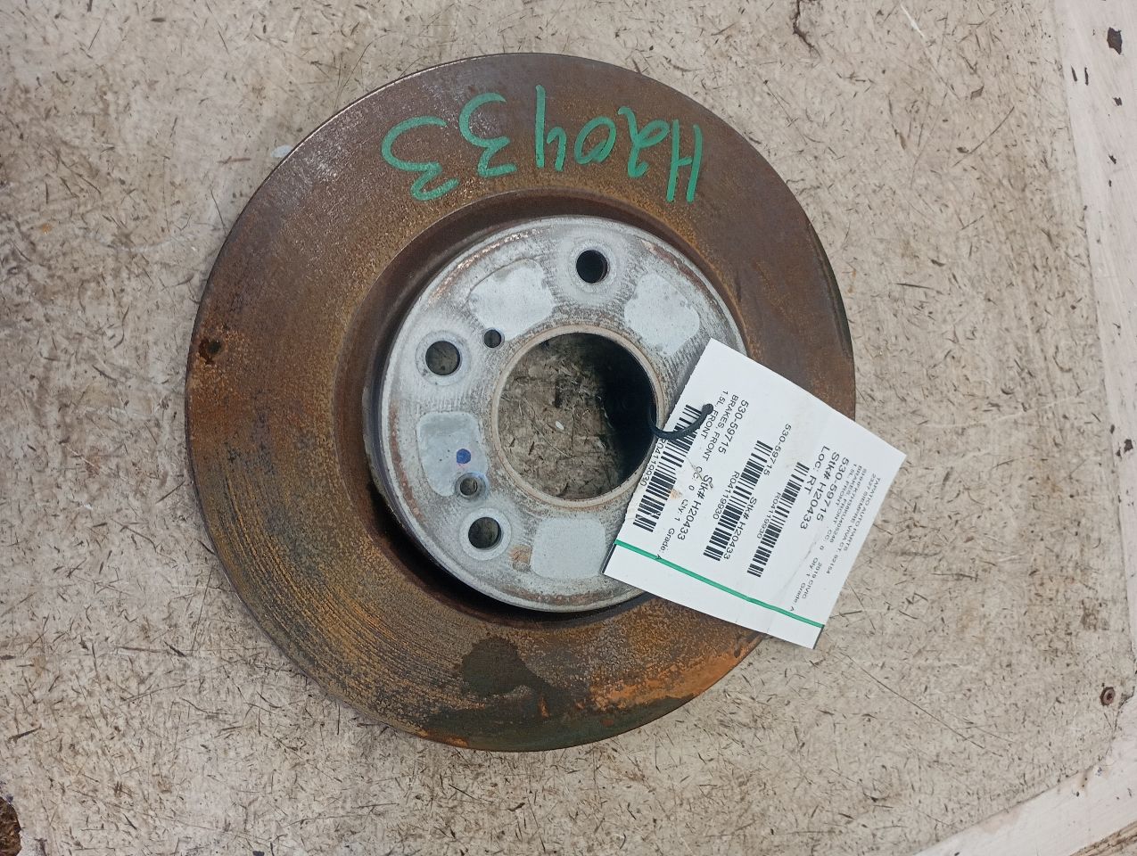 2019 Honda CIVIC Brakes, Front