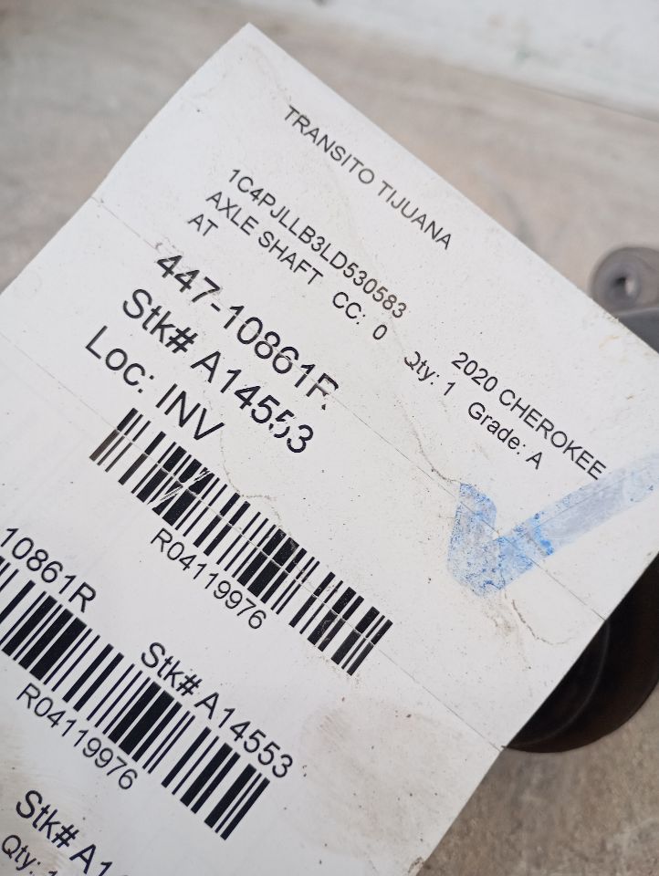 2020 Jeep CHEROKEE Axle Shaft