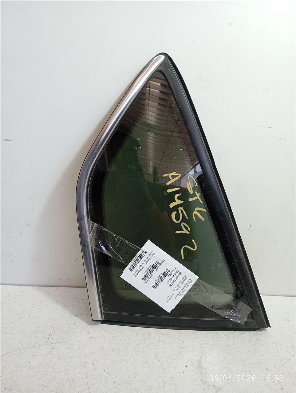 2015 Ford ESCAPE Quarter Glass