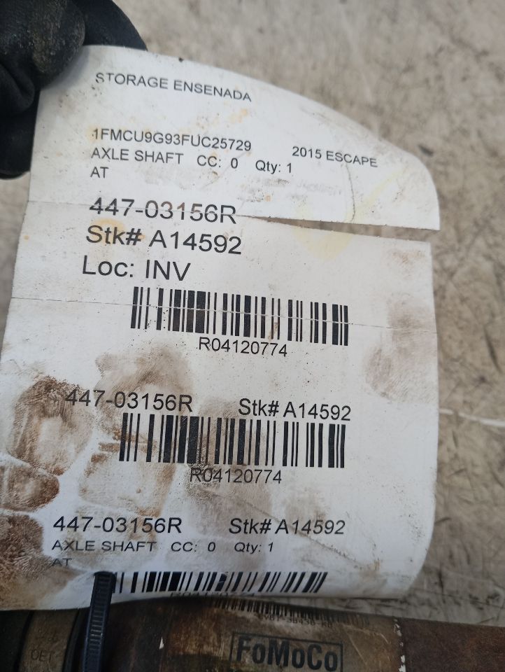 2015 Ford ESCAPE Axle Shaft