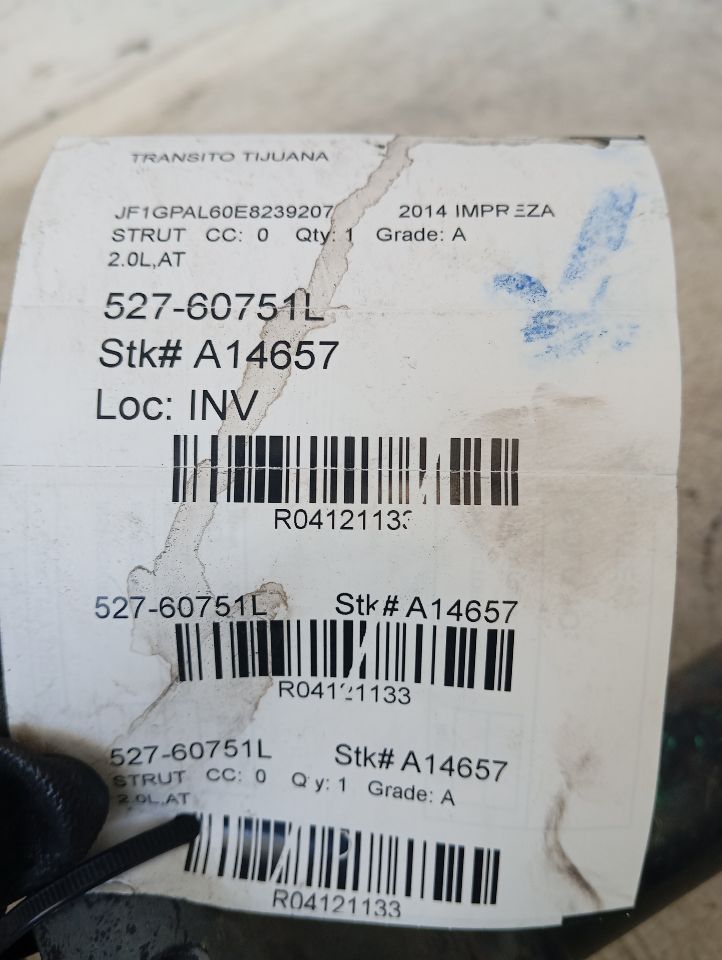 2014 Subaru IMPREZA Strut