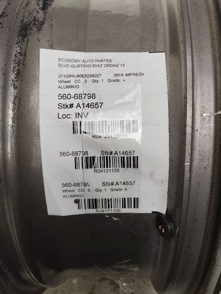 2014 Subaru IMPREZA Wheel
