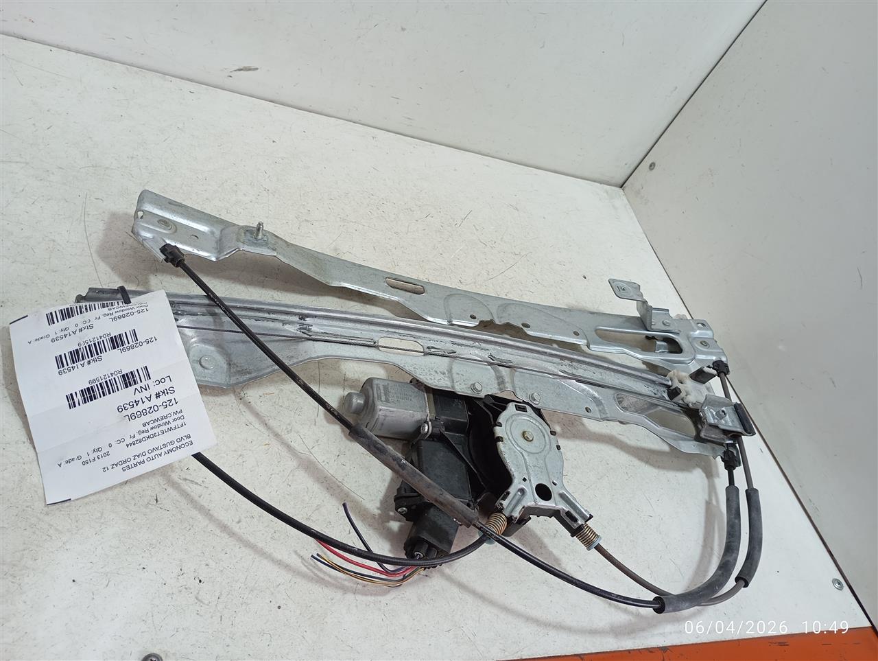 2013 Ford FORD F150 PICKUP Door Window Reg, Fr
