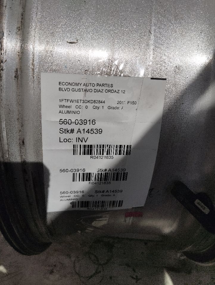 2013 Ford FORD F150 PICKUP Wheel
