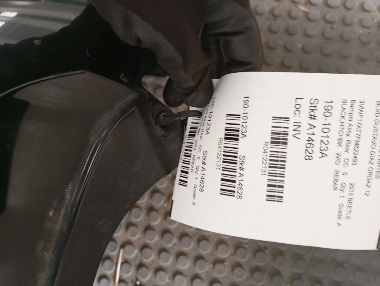 2015 Volkswagen BEETLE Bumper Assy, Rear