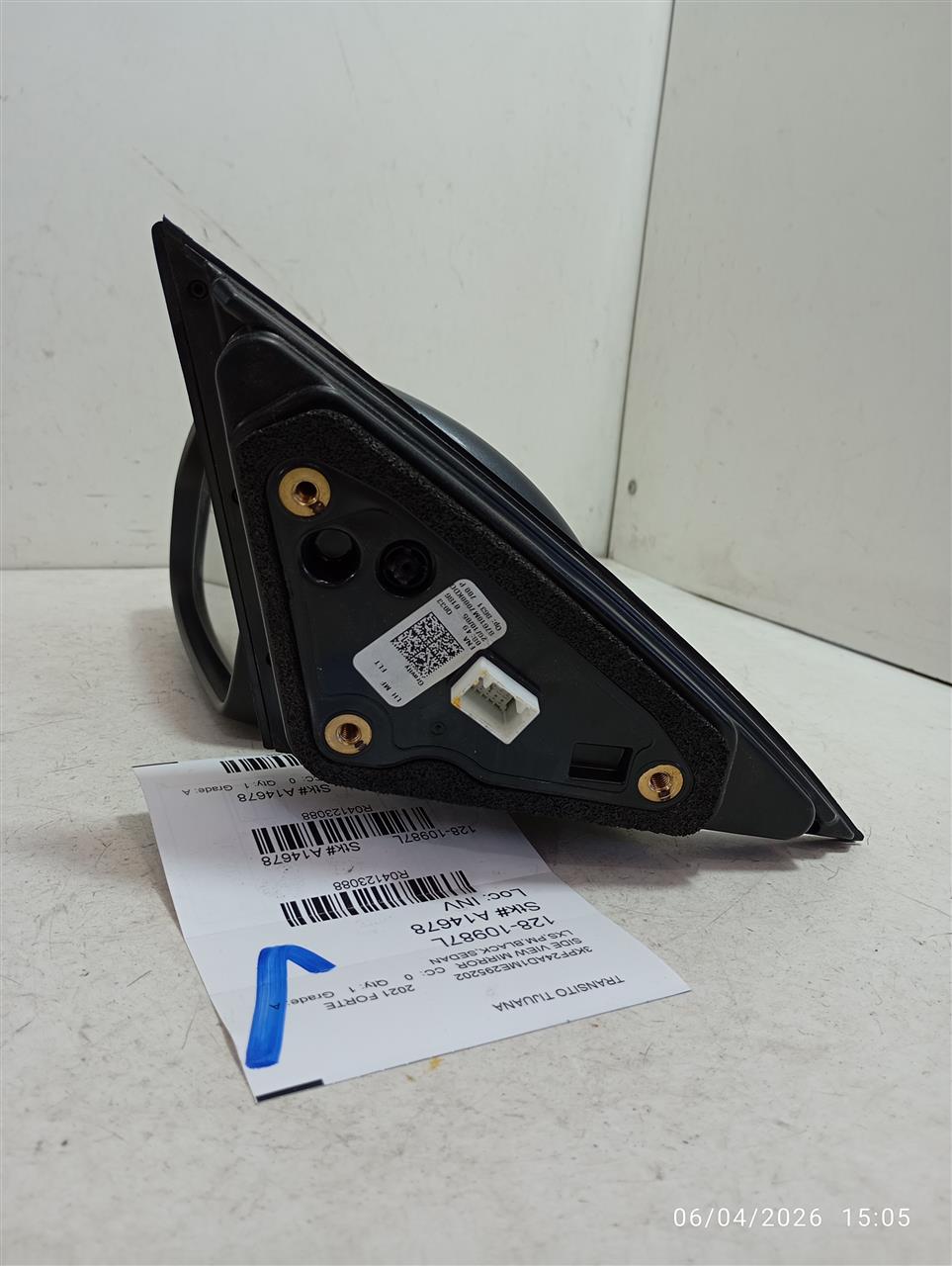 Used 2021 Kia FORTE Side View Mirror - Stock #A14678