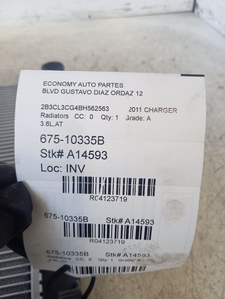 2011 CHARGER Chrysler Radiators