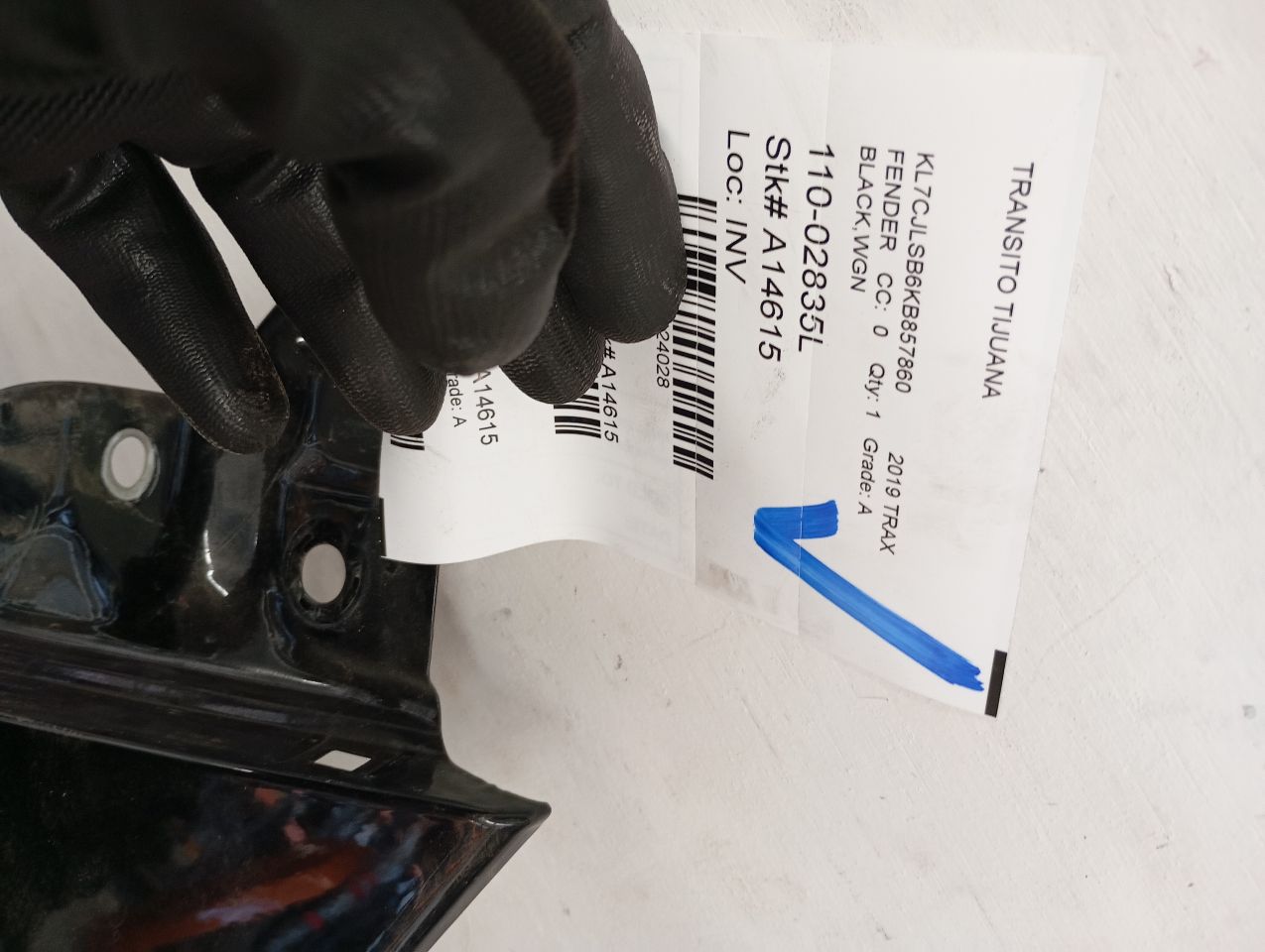 2019 General Motors TRAX Fender
