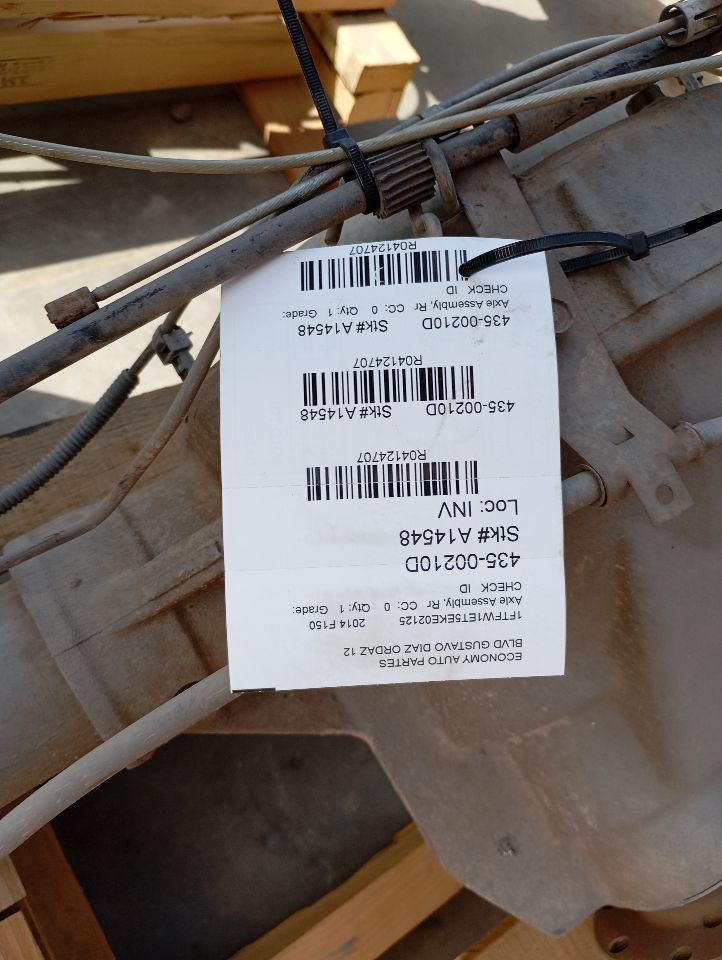 2014 Ford FORD F150 PICKUP Axle Assembly, Rr