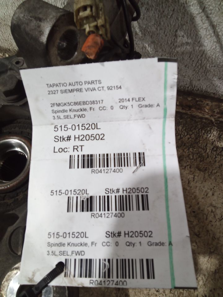 2014 Ford FLEX Spindle Knuckle, Fr