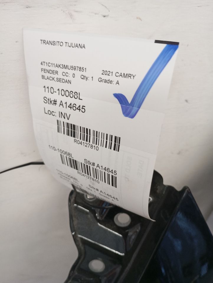 2021 CAMRY Toyota Fender