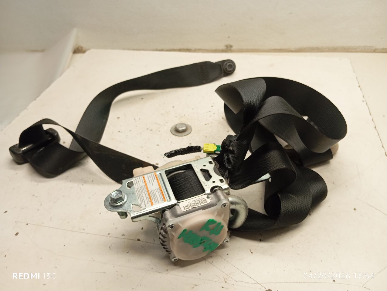 Used 2016 Honda CIVIC retractor - Stock #H20549