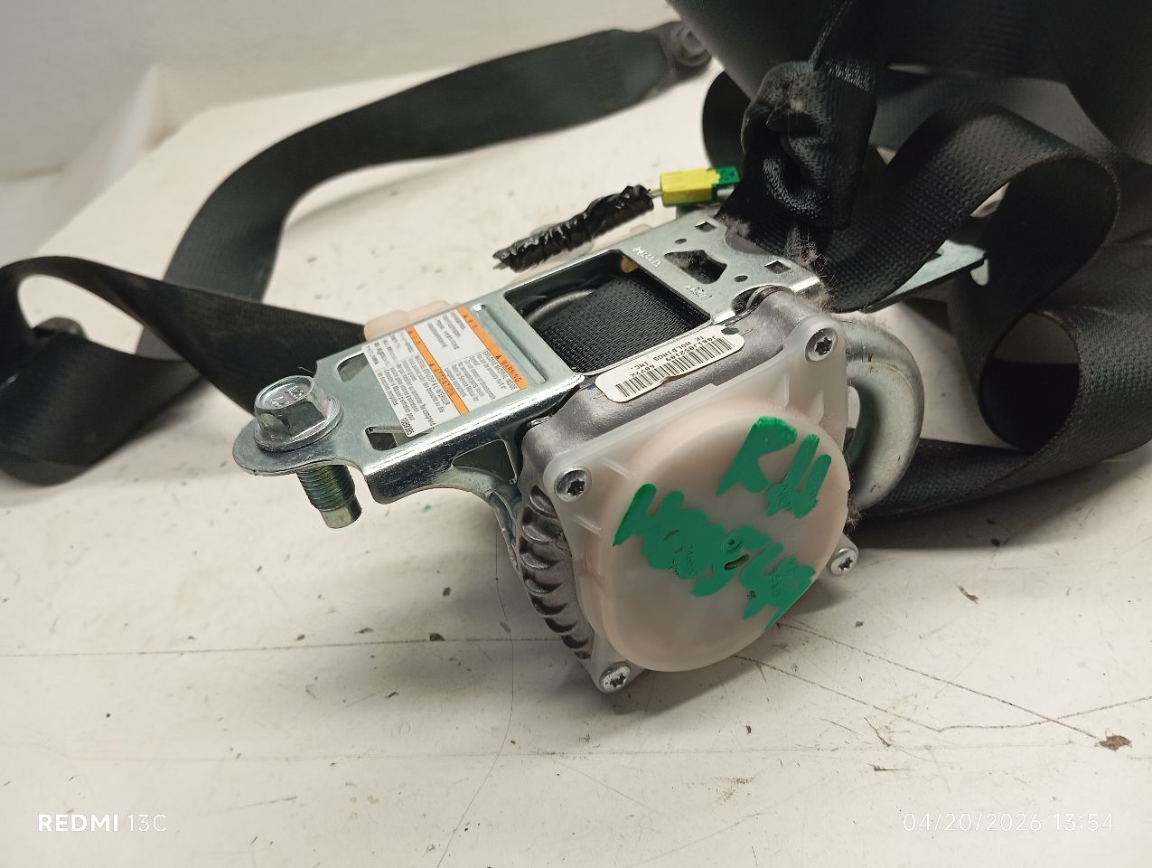 Used 2016 Honda CIVIC retractor - Stock #H20549