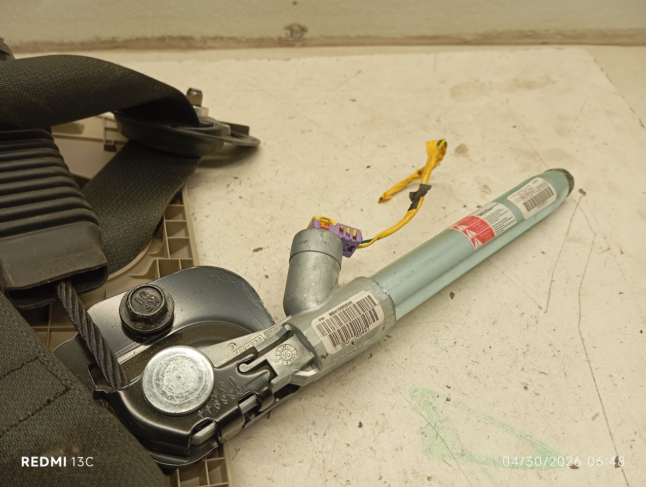 Used 2016 Kia OPTIMA retractor - Stock #H20563
