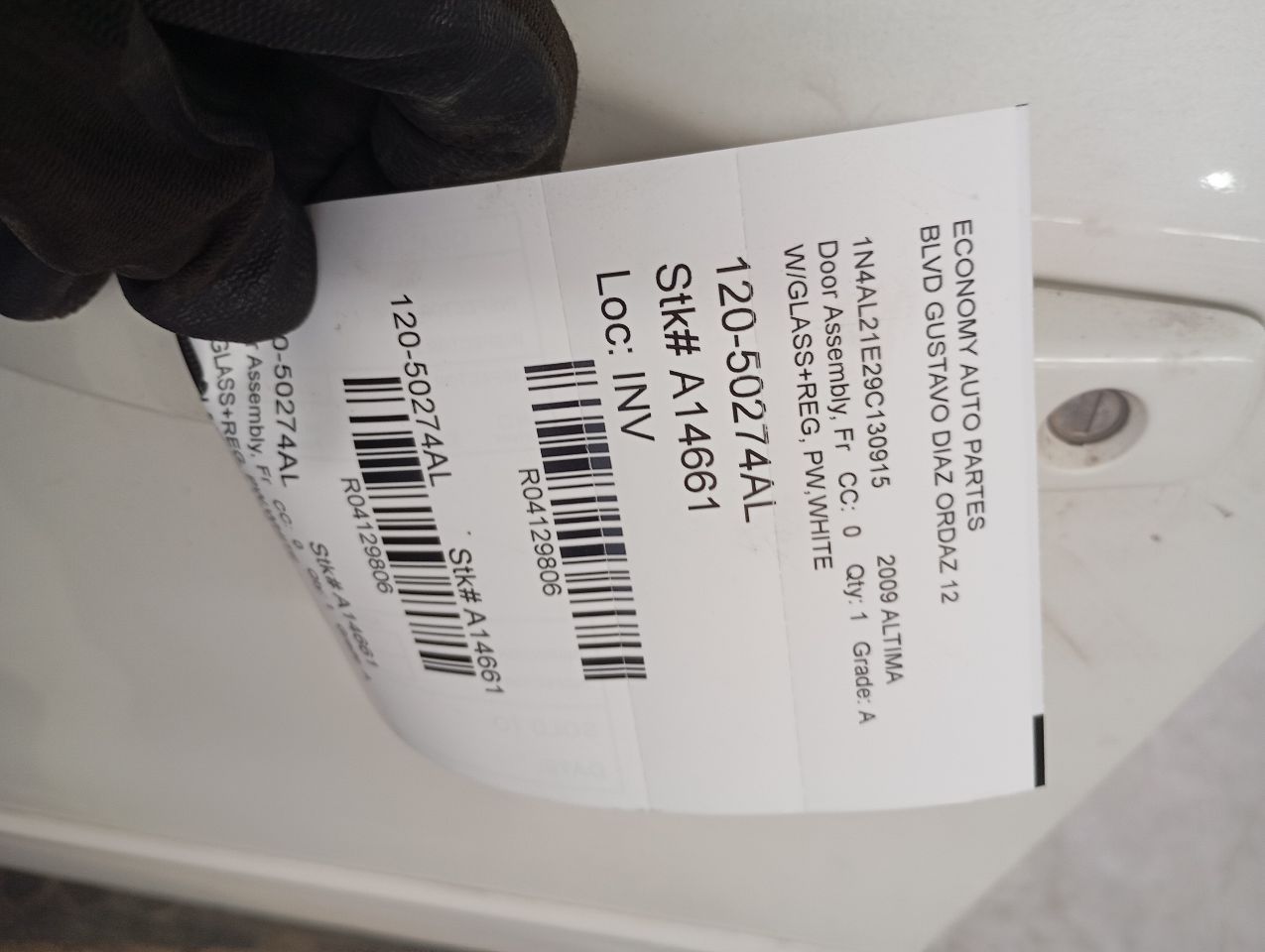 2009 Nissan ALTIMA Door Assembly, Fr