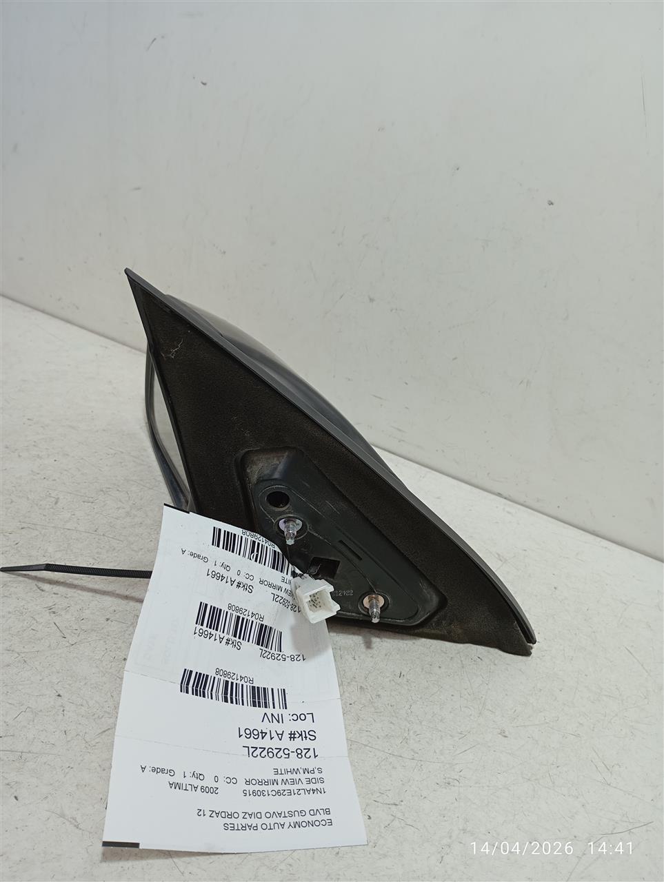 Used 2009 Nissan ALTIMA Side View Mirror - Stock #A14661