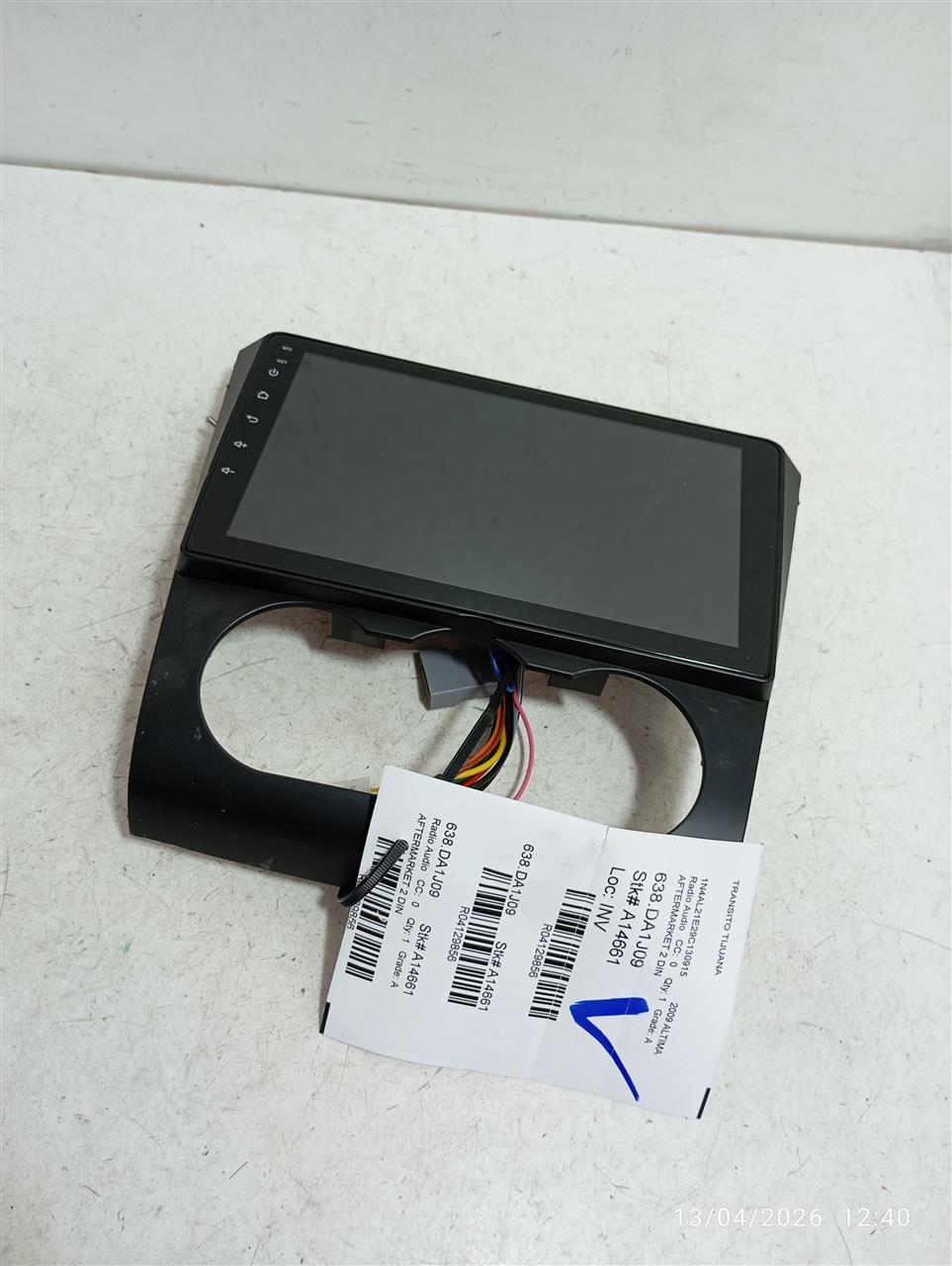 Used 2009 Nissan ALTIMA AFTERMARKET 2 DIN - Stock #A14661