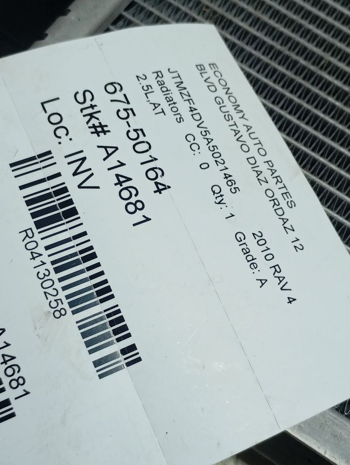 2010 RAV4 Toyota Radiators