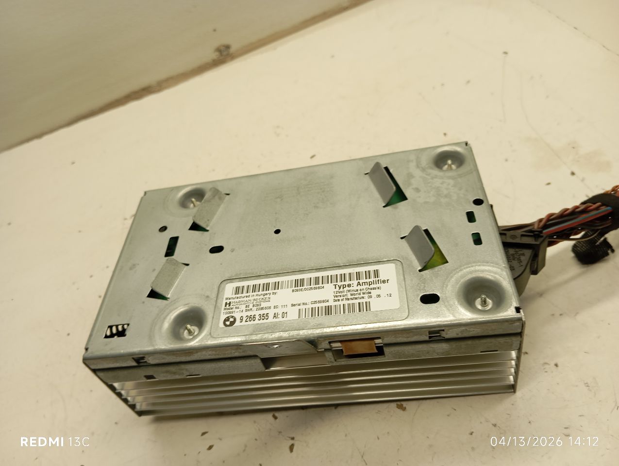 2012 BMW BMW 550i Radio Audio