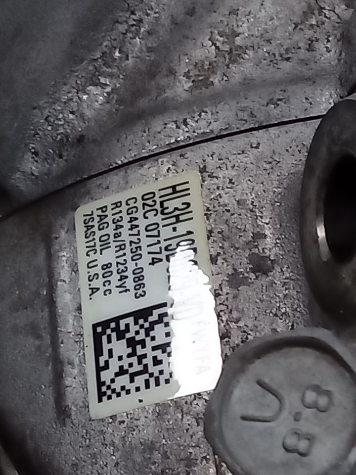 Used 2019 Ford FORD F150 PICKUP AC Compressor - Stock #H20589