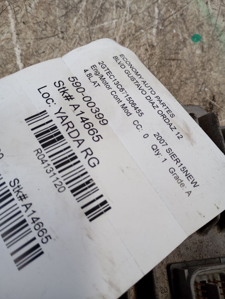 2007 General Motors SIERRA 1500 PICKUP Eng/Motor Cont Mod