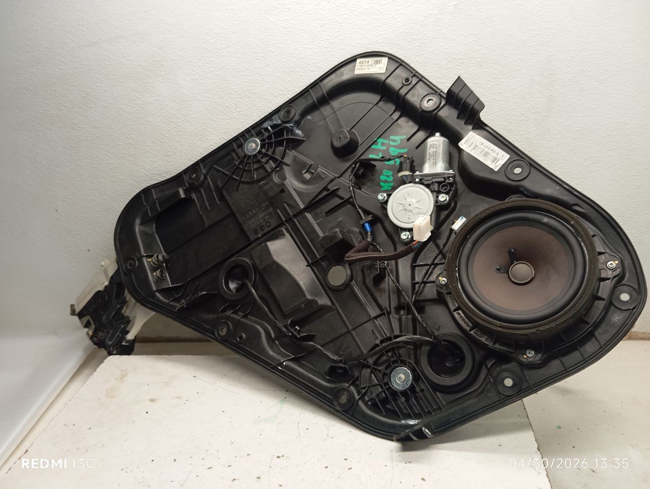 2018 Kia SOUL Dr Window Reg, Rr