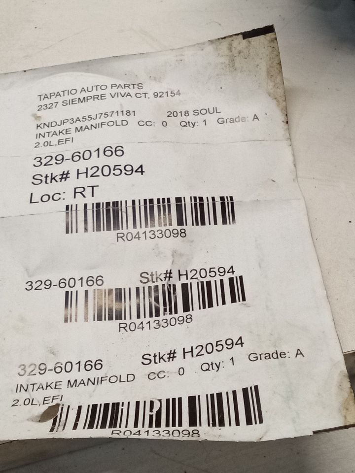 2018 Kia SOUL Intake Manifold