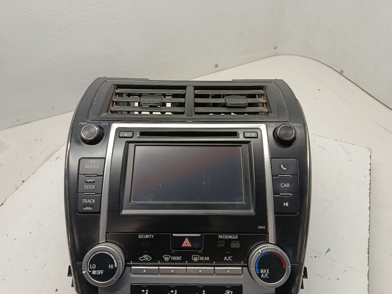 Used 2012 Toyota CAMRY ID 57012 on radio face - Stock #H20508