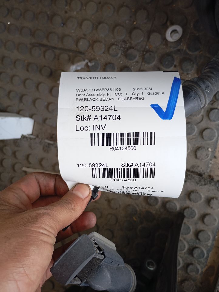 2015 BMW 328i BMW Door Assembly, Fr