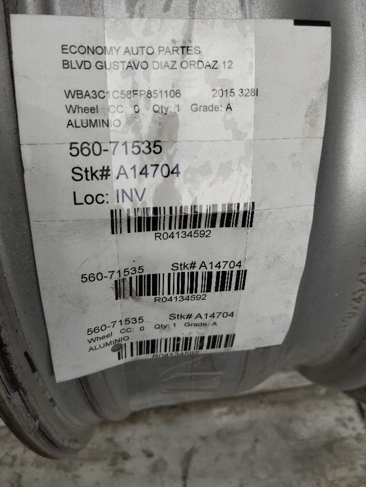 2015 BMW BMW 328i Wheel
