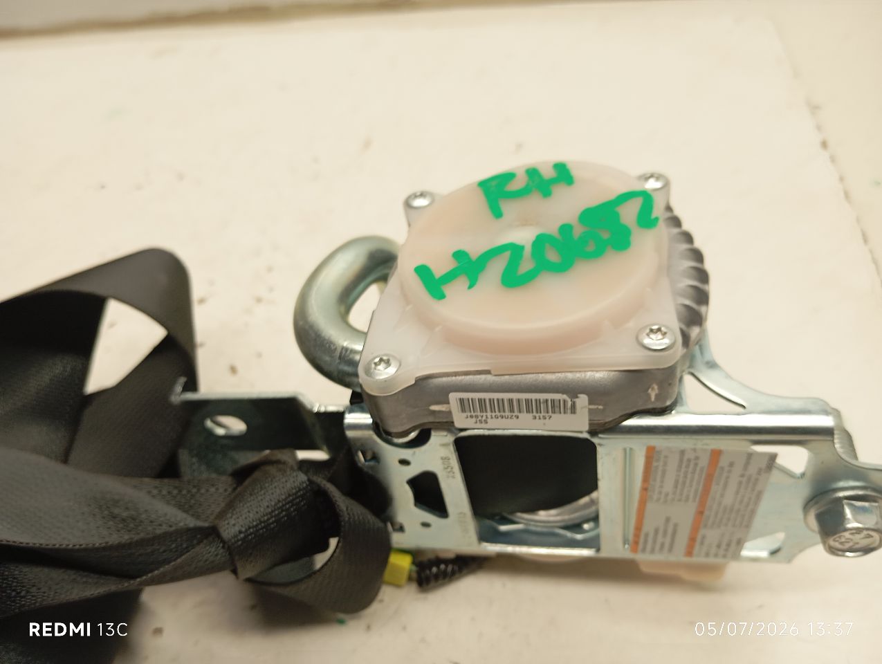 Used 2016 Honda CIVIC retractor - Stock #H20652