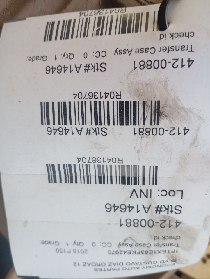 2015 Ford FORD F150 PICKUP Transfer Case Assy