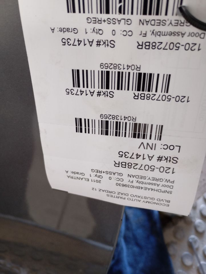 2011 Hyundai ELANTRA Door Assembly, Fr