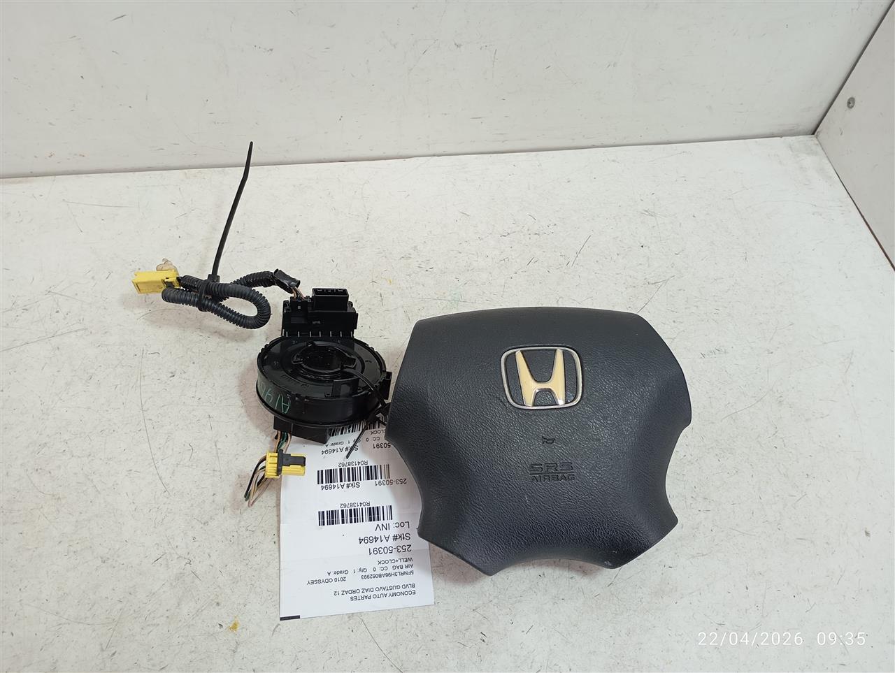 2010 Honda ODYSSEY Air Bag