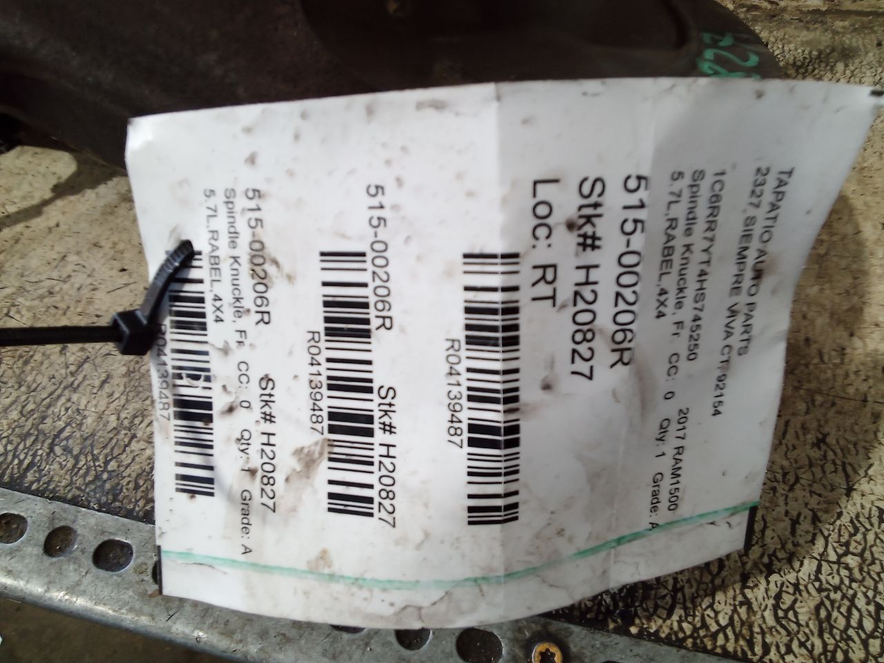 2017 Chrysler DODGE 1500 PICKUP Spindle Knuckle, Fr