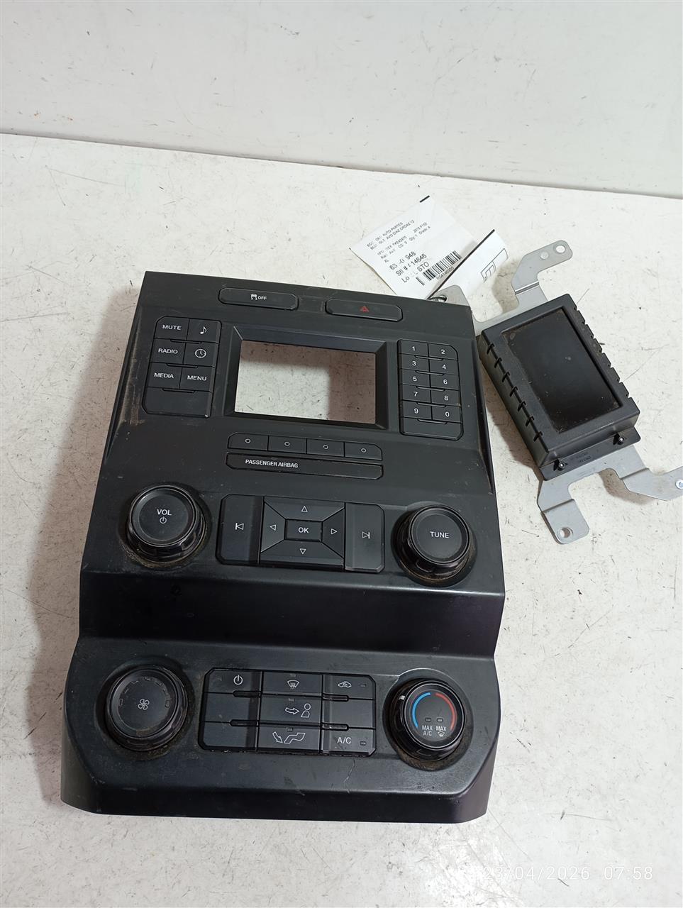 Used 2015 Ford FORD F150 PICKUP ID FL3T-18E243-AAC thru AAJ - Stock #A14646